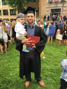 Matt and able at graduation